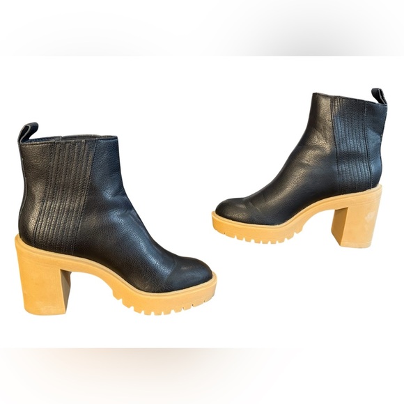 Dolce Vita Caster H2O Waterproof Lug Sole Heeled Ankle Boot Women’s Size 6.5 - Picture 5 of 8